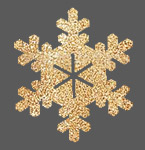 Снежинка из пенопласта искристая ВН1